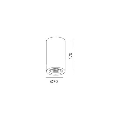 Stropní bodové svítidlo STOA 1xGU10/35W/230V