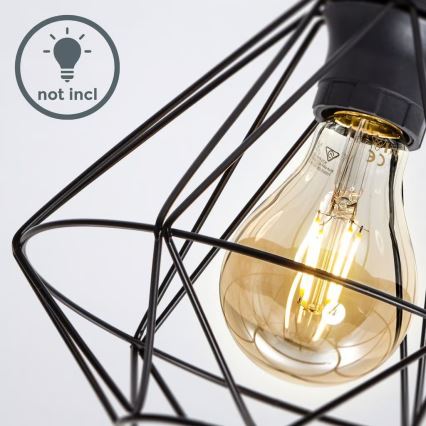 Stropní svítidlo 1xE27/40W/230V černá