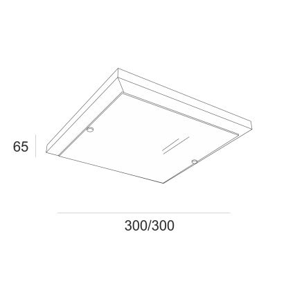 Stropní svítidlo 1xE27/60W/230V borovice - FSC certifikováno