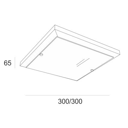 Stropní svítidlo 1xE27/60W/230V buk - FSC certifikováno