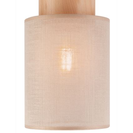 Stropní svítidlo ARI 1xE27/60W/230V pr. 16 cm béžová buk