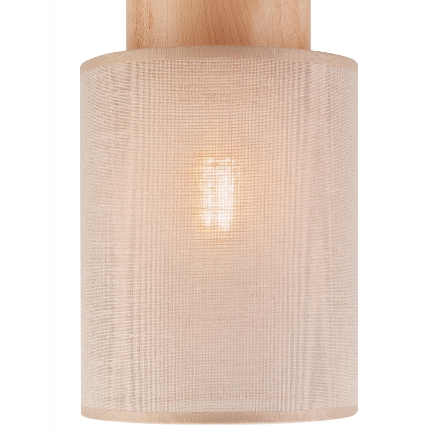 Stropní svítidlo ARI 1xE27/60W/230V pr. 16 cm béžová buk