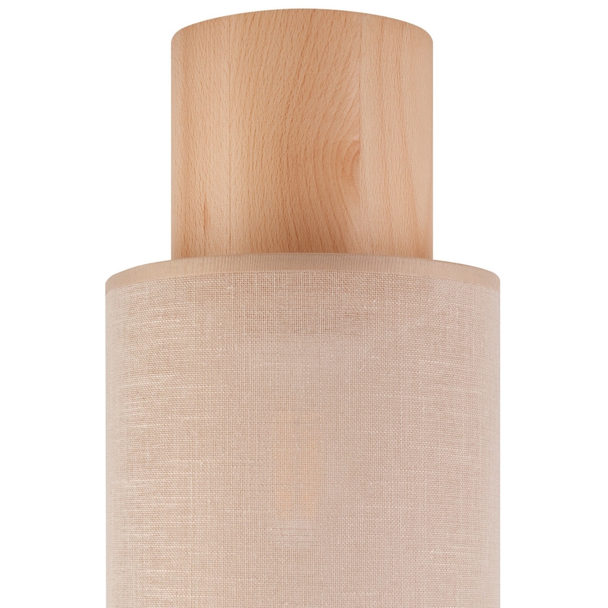 Stropní svítidlo ARI 1xE27/60W/230V pr. 16 cm béžová buk