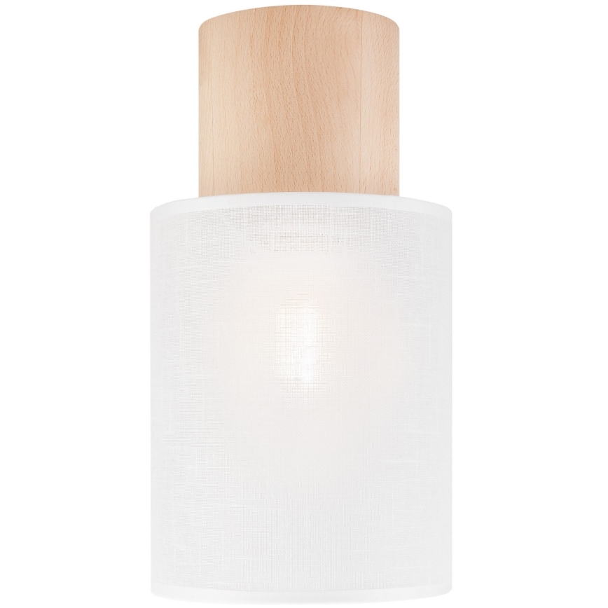 Stropní svítidlo ARI 1xE27/60W/230V pr. 16 cm bílá buk