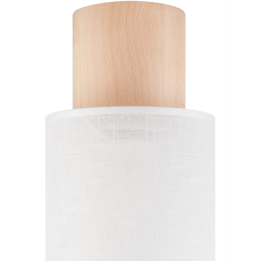 Stropní svítidlo ARI 1xE27/60W/230V pr. 16 cm bílá buk
