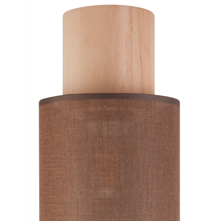 Stropní svítidlo ARI 1xE27/60W/230V pr. 16 cm hnědá buk