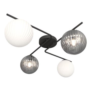 Stropní svítidlo AZURA 4xE14/10W/230V černá/šedá/bílá