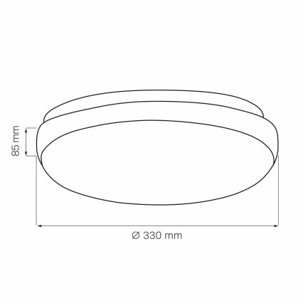 Stropní svítidlo BENEDYKT 2xE27/20W/230V pr. 33 cm stříbrná