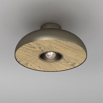 Stropní svítidlo BILBAO 1xE27/15W/230V pr. 40 cm mosaz