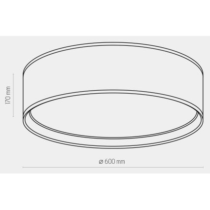 Stropní svítidlo BILBAO 4xE27/15W/230V pr. 60 cm černá/zlatá