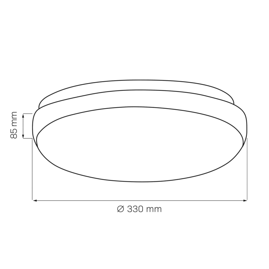Stropní svítidlo BOGDAN 2xE27/20W/230V pr. 33 cm bílá