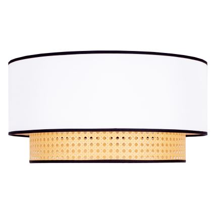 Stropní svítidlo BOHO 1xE27/15W/230V bílá/ratan