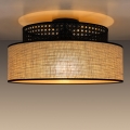 Stropní svítidlo BOHO 1xE27/60W/230V černá/ratan