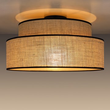 Stropní svítidlo BOHO 1xE27/60W/230V pr. 40 cm béžová