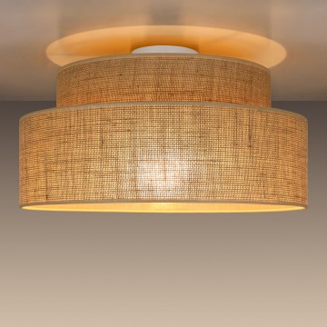 Stropní svítidlo BOHO 1xE27/60W/230V pr. 40 cm béžová