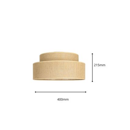 Stropní svítidlo BOHO 1xE27/60W/230V pr. 40 cm béžová