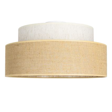 Stropní svítidlo BOHO 1xE27/60W/230V pr. 40 cm krémová/béžová
