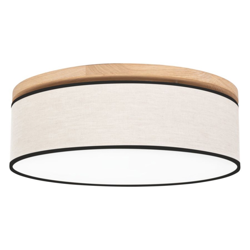 Stropní svítidlo BOHO 4xE27/25W/230V pr. 58 cm dub
