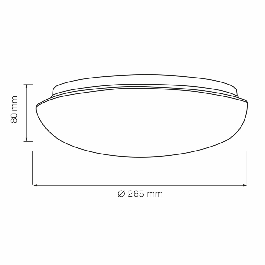 Stropní svítidlo BONIFACY 1xE27/20W/230V pr. 26,5 cm bílá