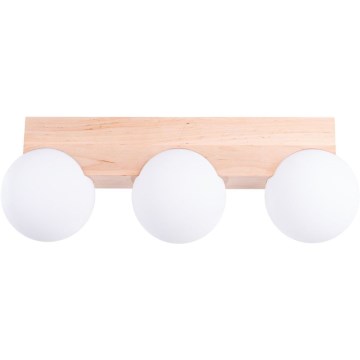 Stropní svítidlo BULBO 3xG9/8W/230V buk/bílá