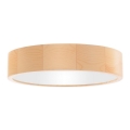 Stropní svítidlo CLEO 3xE27/24W/230V pr. 37,5 cm borovice