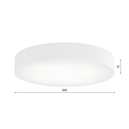 Stropní svítidlo CLEO 4xE27/24W/230V pr. 50 cm bílá