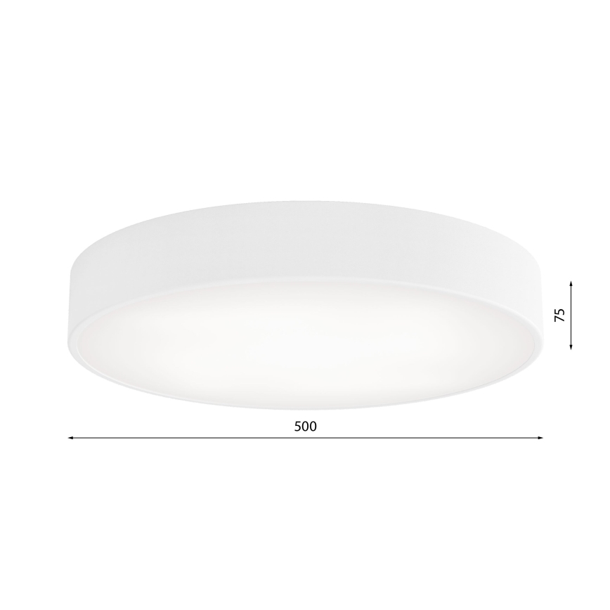 Stropní svítidlo CLEO 4xE27/24W/230V pr. 50 cm bílá