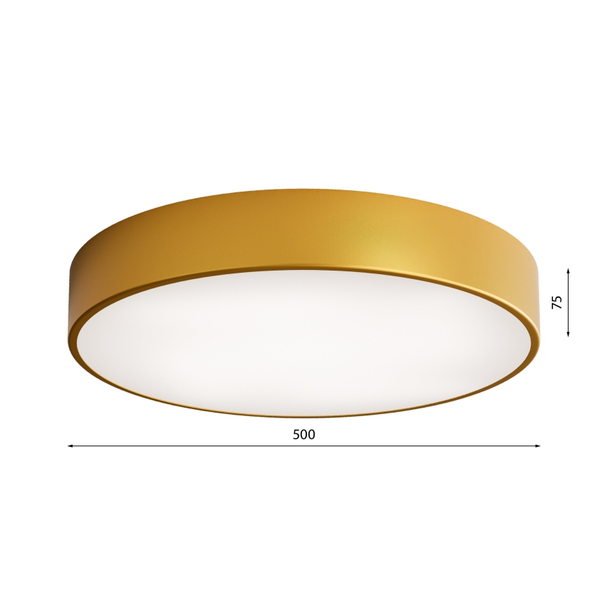 Stropní svítidlo CLEO 4xE27/24W/230V pr. 50 cm zlatá
