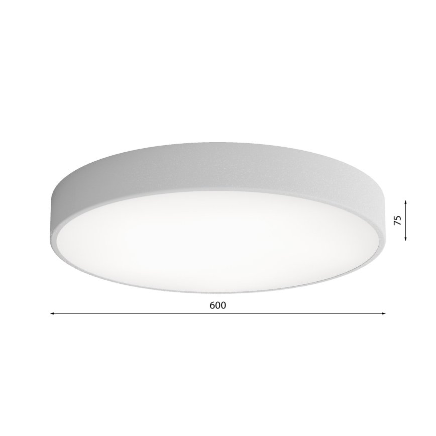 Stropní svítidlo CLEO 5xE27/24W/230V pr. 60 cm šedá