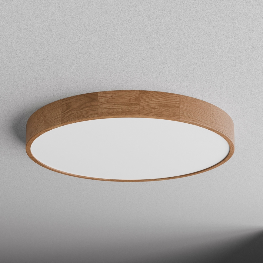 Stropní svítidlo CLEO 6xE27/24W/230V pr. 80 cm dub