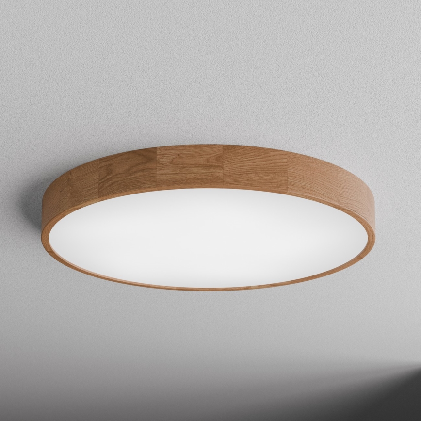 Stropní svítidlo CLEO 6xE27/24W/230V pr. 80 cm dub