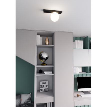 Stropní svítidlo FIT 1xE14/10W/230V černá/bílá