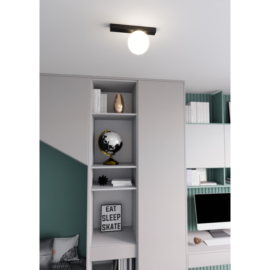 Stropní svítidlo FIT 1xE14/10W/230V černá/bílá