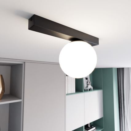 Stropní svítidlo FIT 1xE14/10W/230V černá/bílá