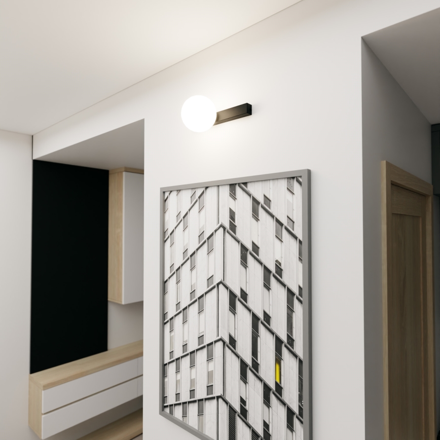 Stropní svítidlo FIT 1xE14/10W/230V černá/bílá