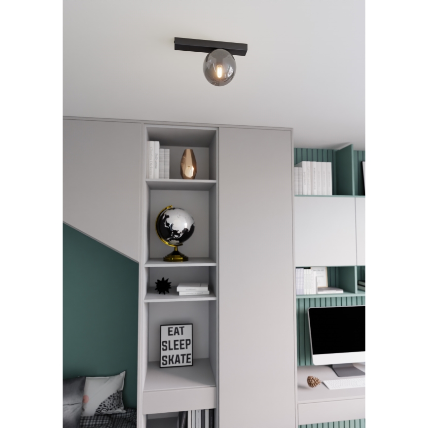 Stropní svítidlo FIT 1xE14/10W/230V černá/šedá