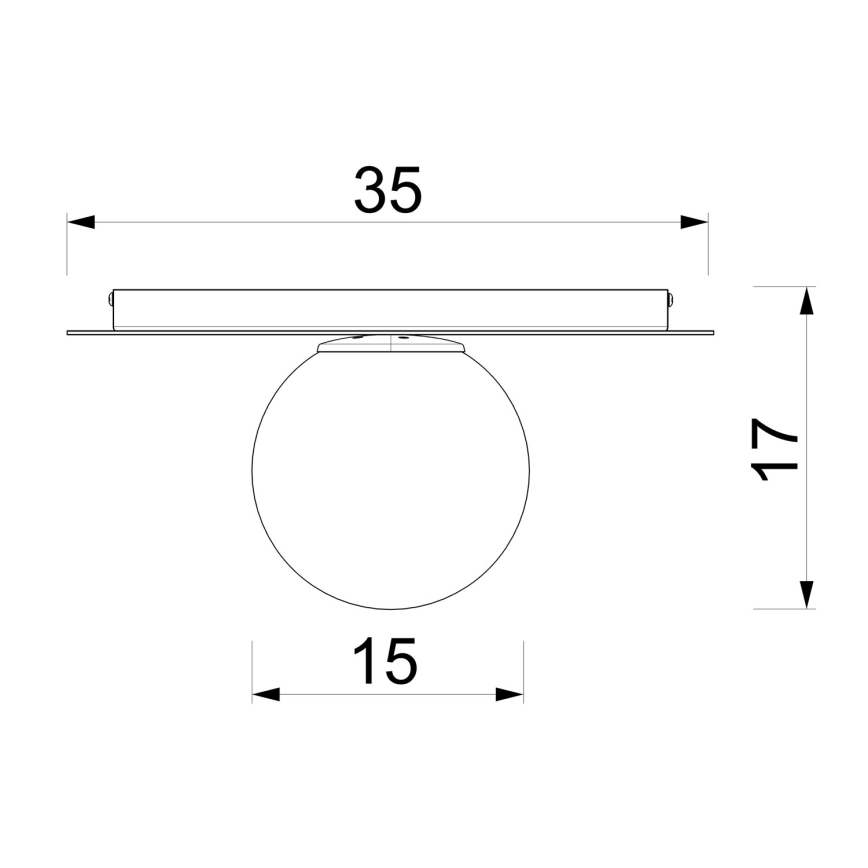 Stropní svítidlo FLAT 1xE27/15W/230V pr. 35 cm béžová
