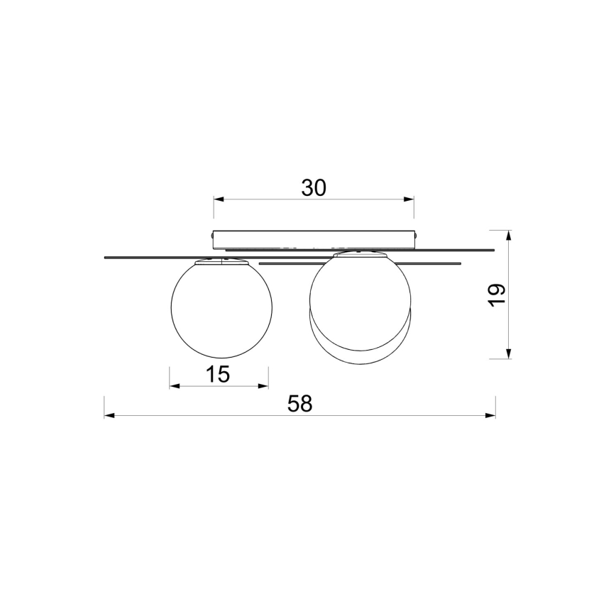 Stropní svítidlo FLAT 3xE27/15W/230V 55x60 cm béžová/krémová/hnědá