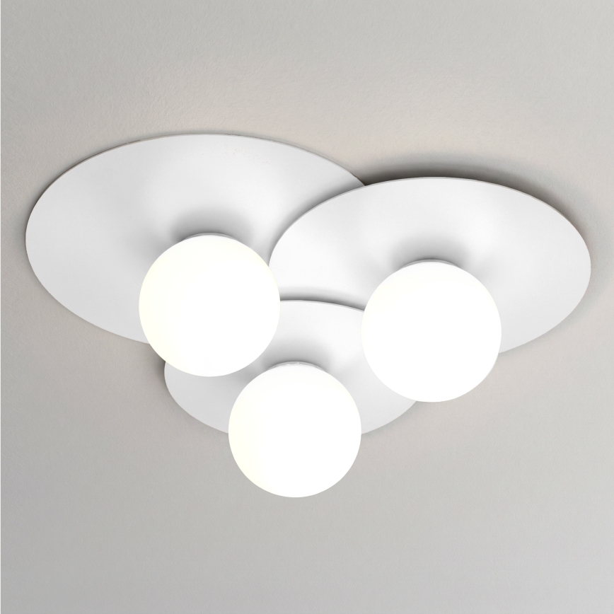 Stropní svítidlo FLAT 3xE27/15W/230V 55x60 cm bílá