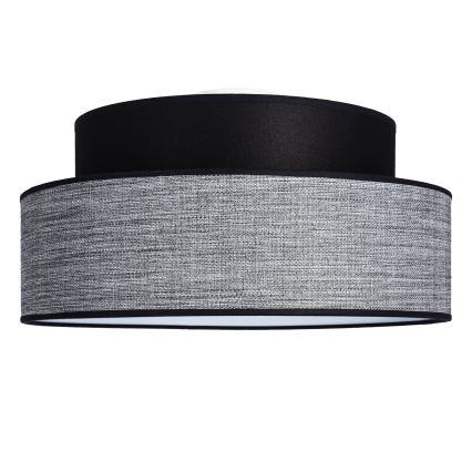 Stropní svítidlo GRACE 1xE27/60W/230V pr. 40 cm černá/šedá