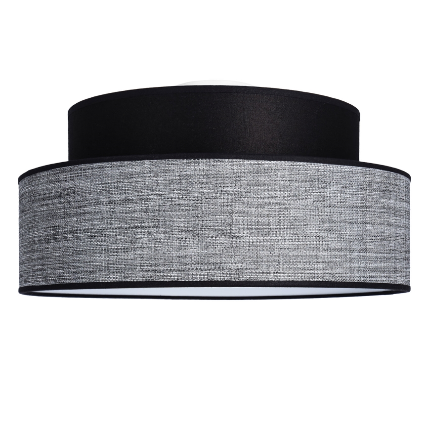 Stropní svítidlo GRACE 1xE27/60W/230V pr. 40 cm černá/šedá