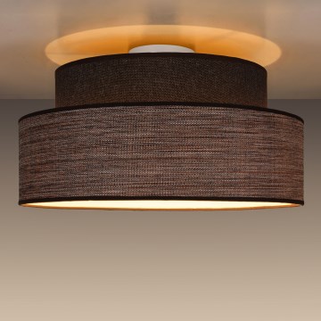 Stropní svítidlo GRACE 1xE27/60W/230V pr. 40 cm hnědá/béžová