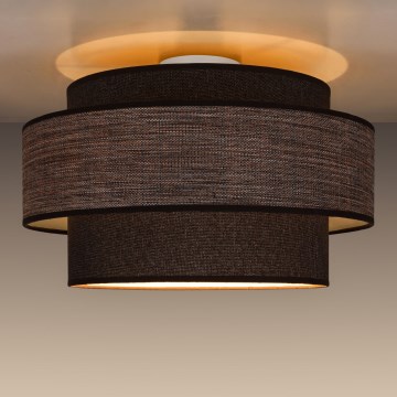 Stropní svítidlo GRACE 1xE27/60W/230V pr. 40 cm hnědá/béžová