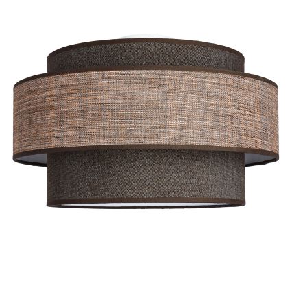 Stropní svítidlo GRACE 1xE27/60W/230V pr. 40 cm hnědá/béžová