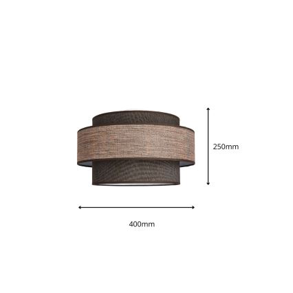 Stropní svítidlo GRACE 1xE27/60W/230V pr. 40 cm hnědá/béžová