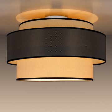 Stropní svítidlo GRACE 1xE27/60W/230V pr. 40 cm krémová/šedá