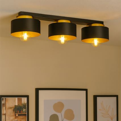 Stropní svítidlo IGNIA 3xE27/60W/230V černá