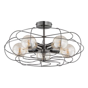 Stropní svítidlo LOTOS 5xE27/15W/230V antracit