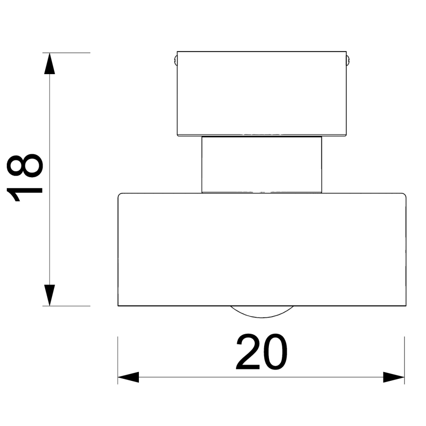 Stropní svítidlo MARTI 1xE27/15W/230V bílá/lesklý chrom