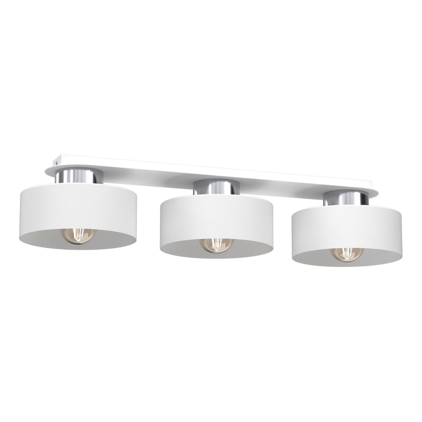 Stropní svítidlo MARTI 3xE27/15W/230V bílá/lesklý chrom